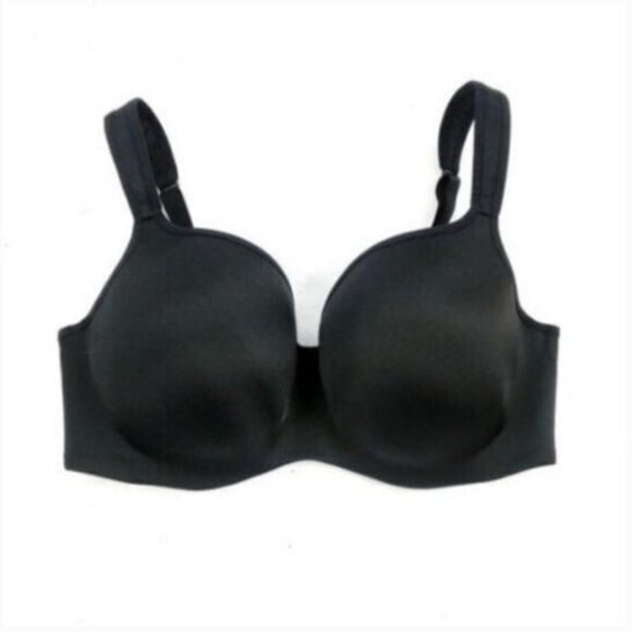 Cacique Bra Smooth Balconette Underwire Plus Size 44H Black Lane Bryant - Picture 2 of 9